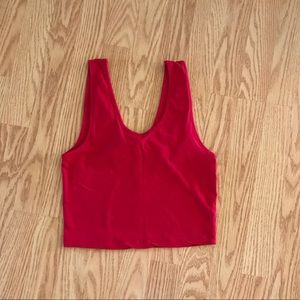 Cute Scoop Neck Crop Top